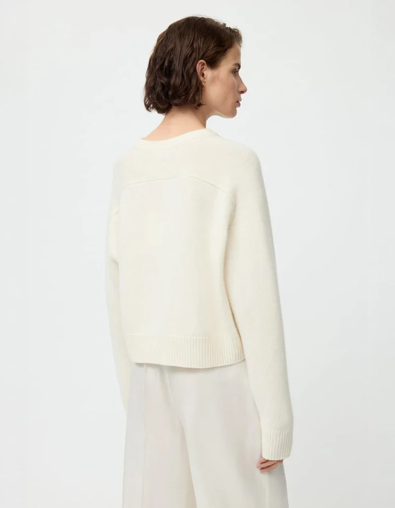 Kaschmir-Pullover mit Rundhalsausschnitt