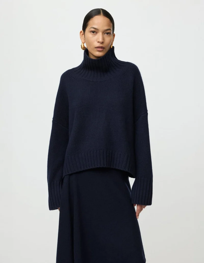 Grobstrick Kaschmir-Pullover Girlfriend