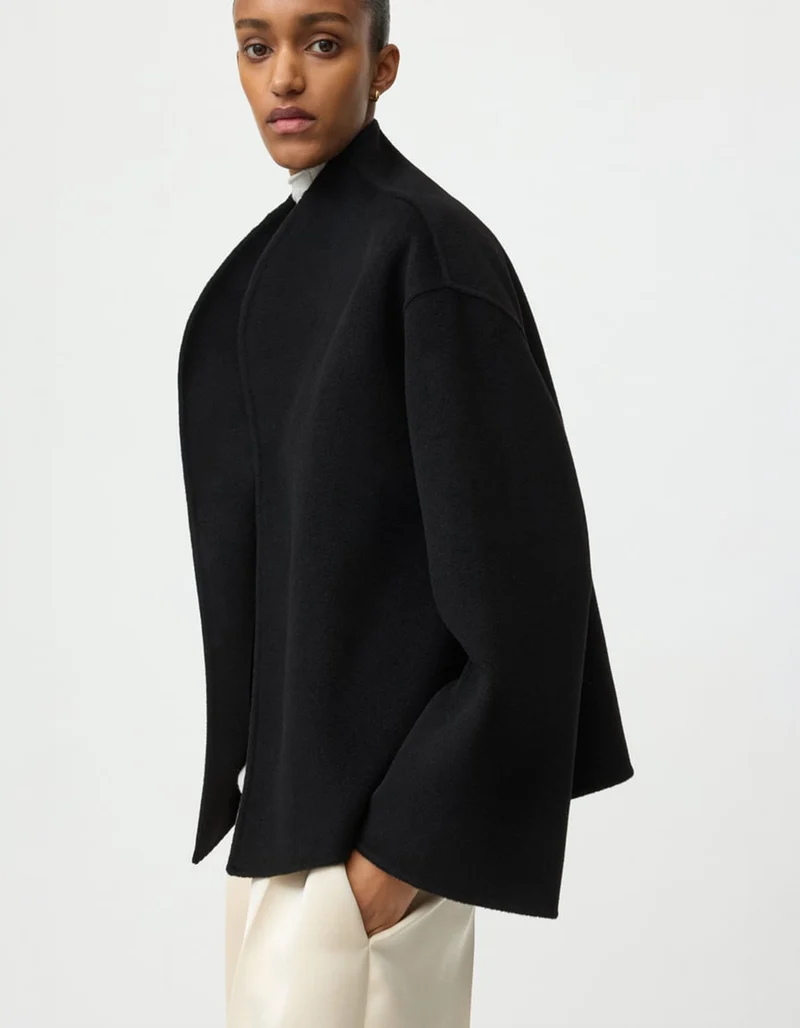Oversize Woll-Kaschmir Mix Jacke