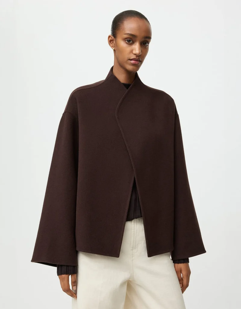Oversize Woll-Kaschmir-Mix Jacke