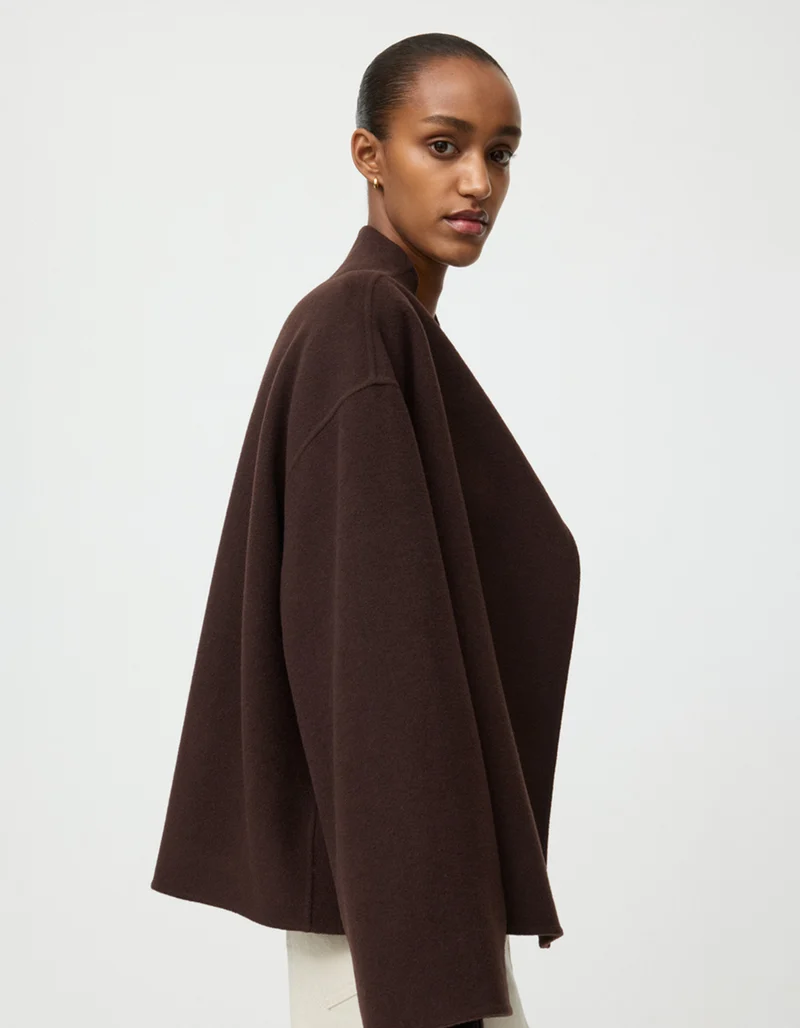 Oversize Woll-Kaschmir-Mix Jacke