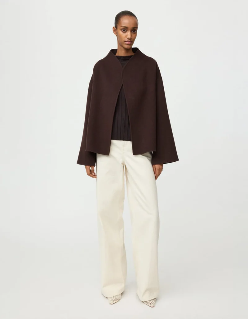 Oversize Woll-Kaschmir-Mix Jacke