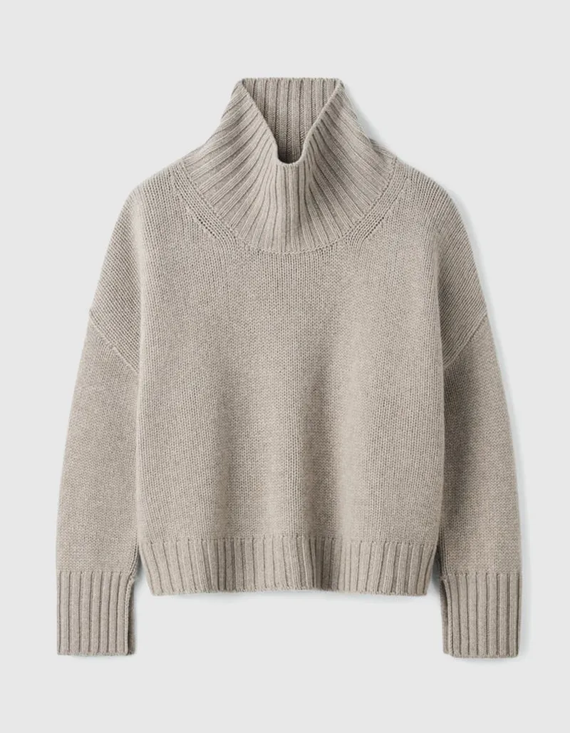 Grobstrick Kaschmir-Pullover Girlfriend
