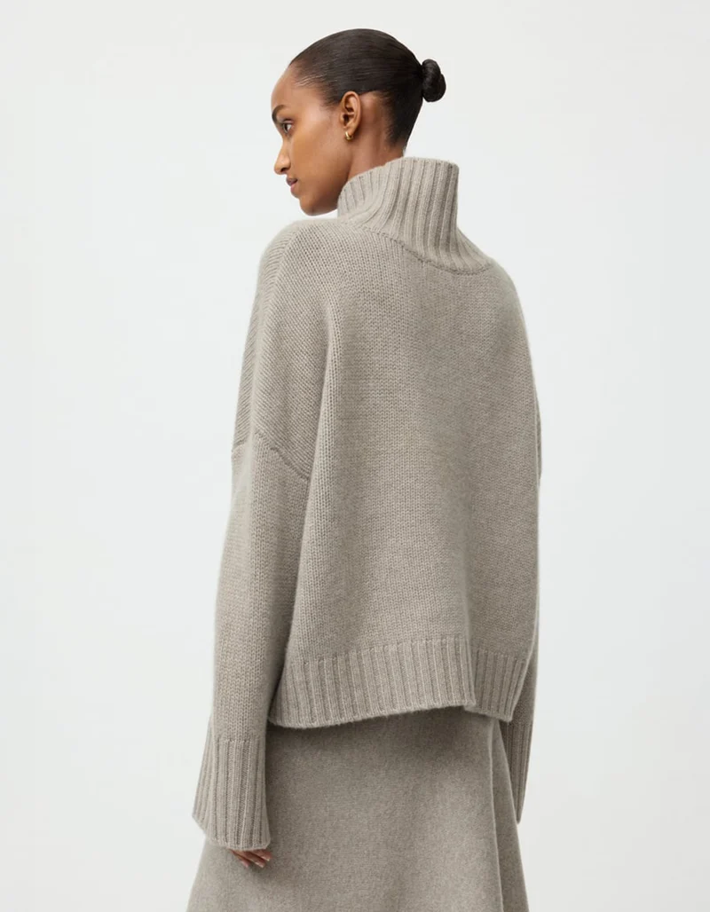 Grobstrick Kaschmir-Pullover Girlfriend