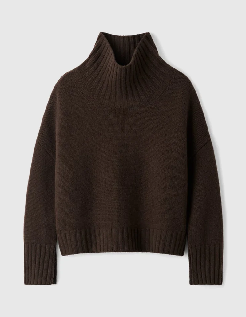Grobstrick Kaschmir-Pullover Girlfriend