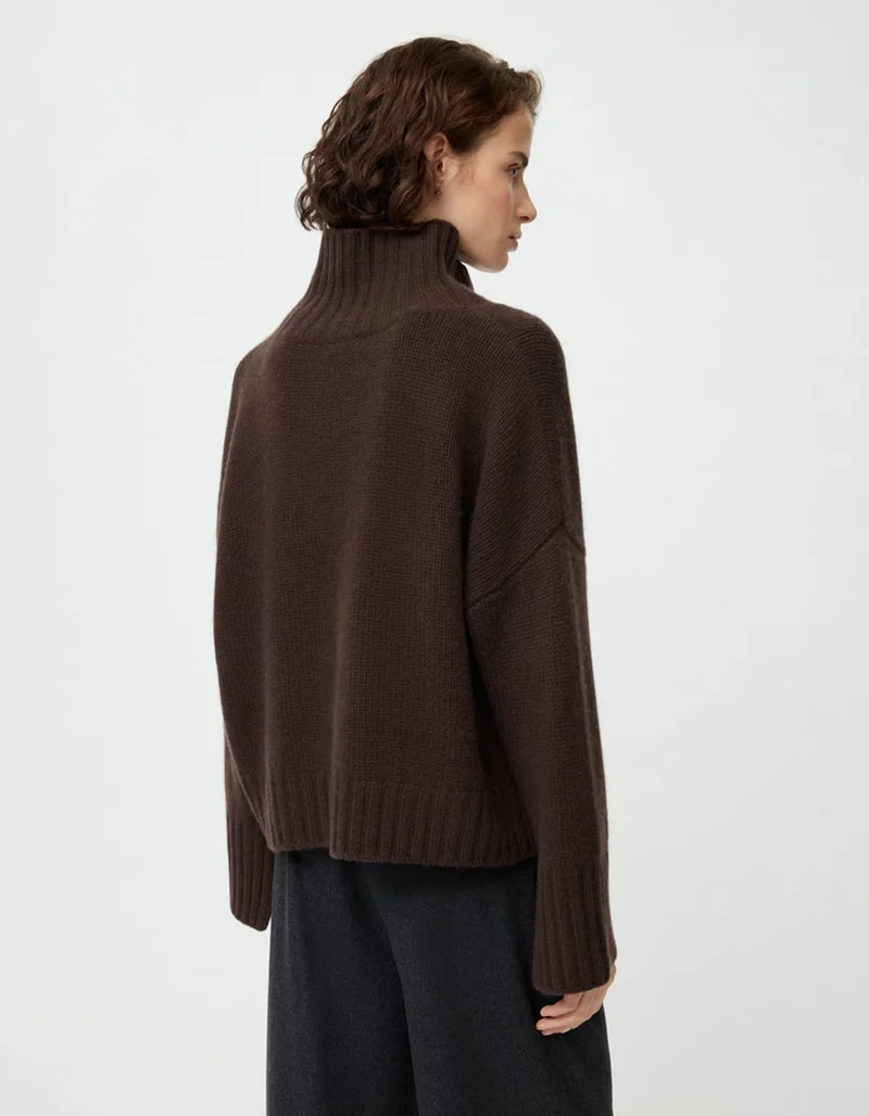 Grobstrick Kaschmir-Pullover Girlfriend