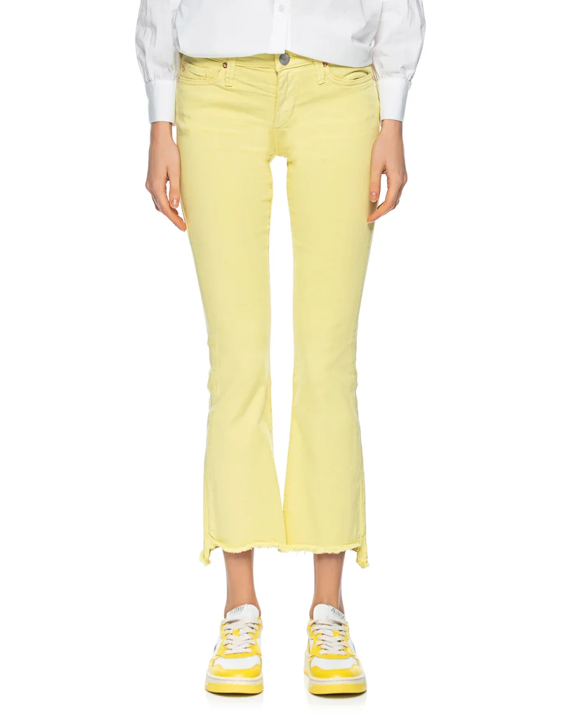 Mid Rise Super Skinny Kick-Flare Jeans