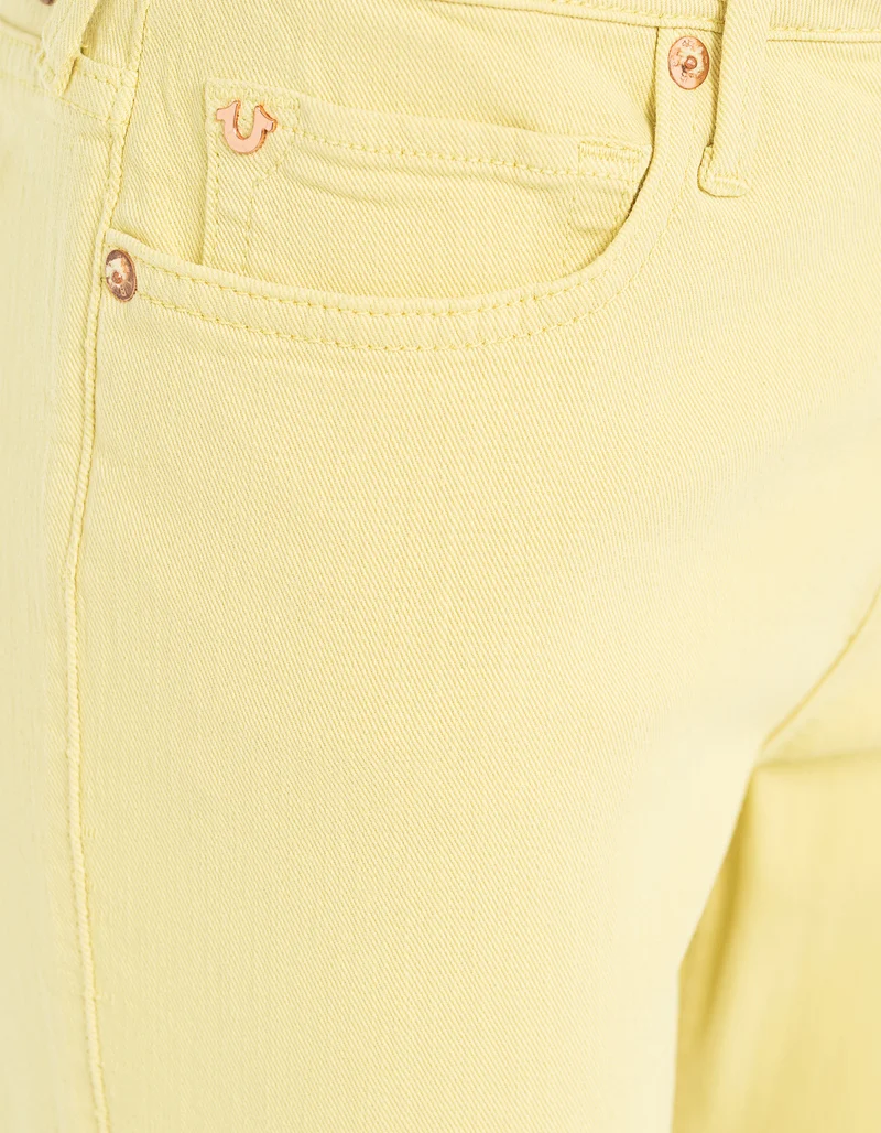 Mid Rise Super Skinny Kick-Flare Jeans
