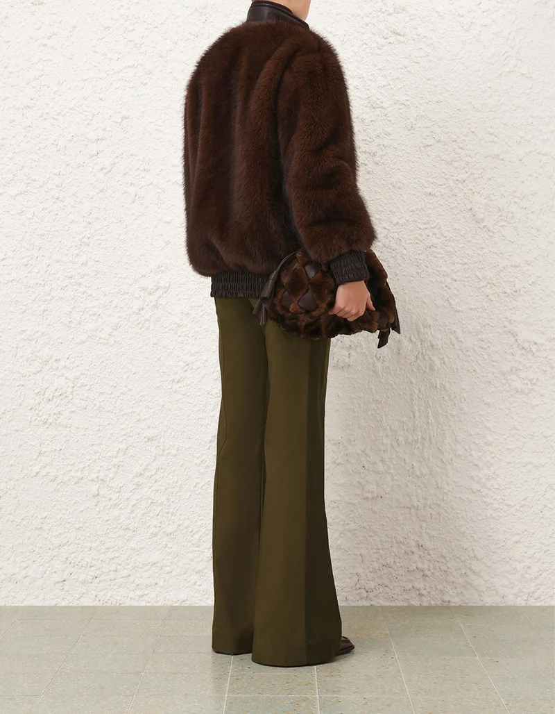Oversize Faux-Fur Bomber-Jacke Valiant