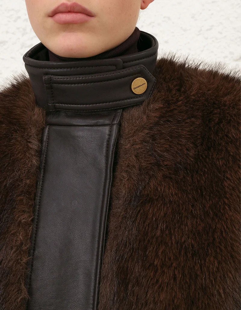 Oversize Faux-Fur Bomber-Jacke Valiant