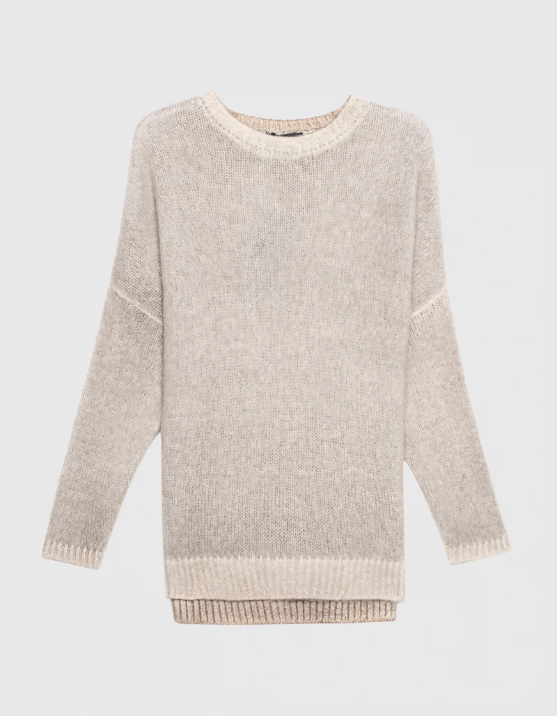 Kaschmir-Seiden-Pullover im Oversize-Look