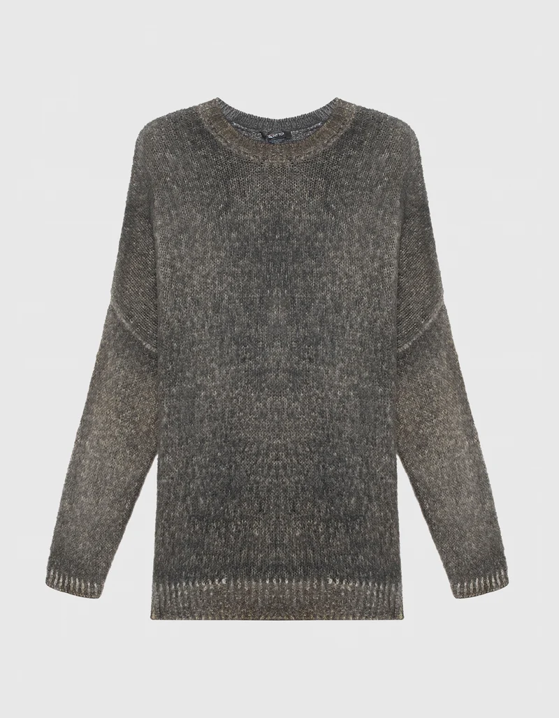 Kaschmir-Seiden-Pullover im Oversize-Look