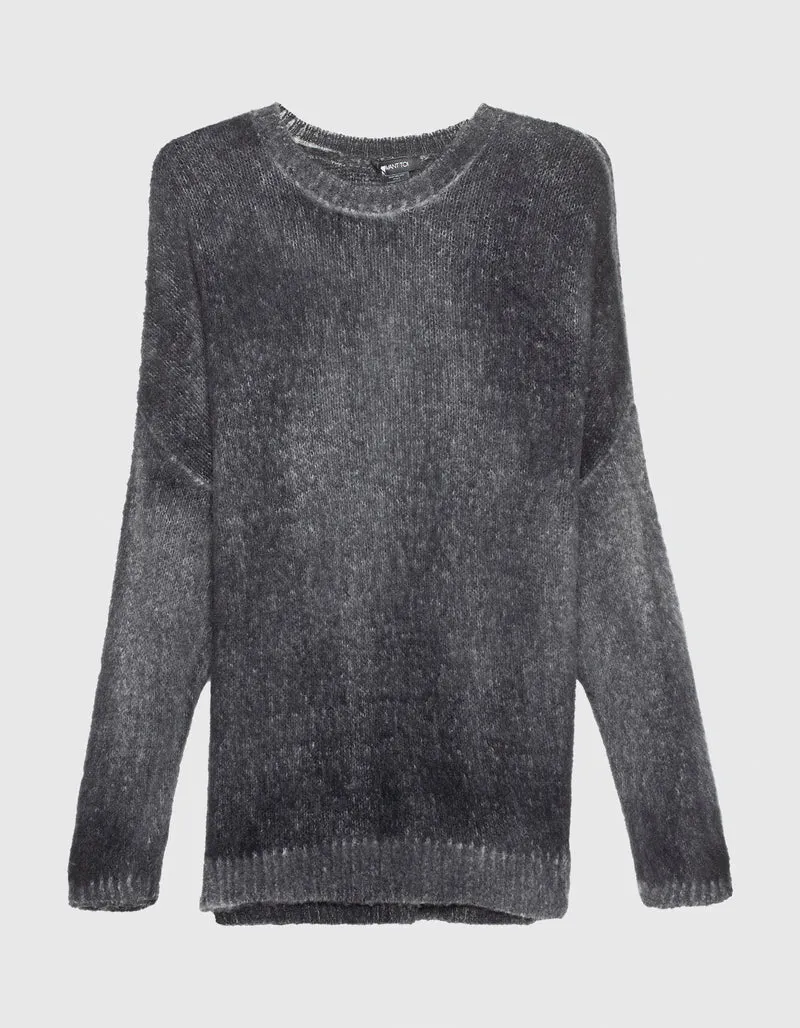 Kaschmir-Seiden-Pullover im Oversize-Look