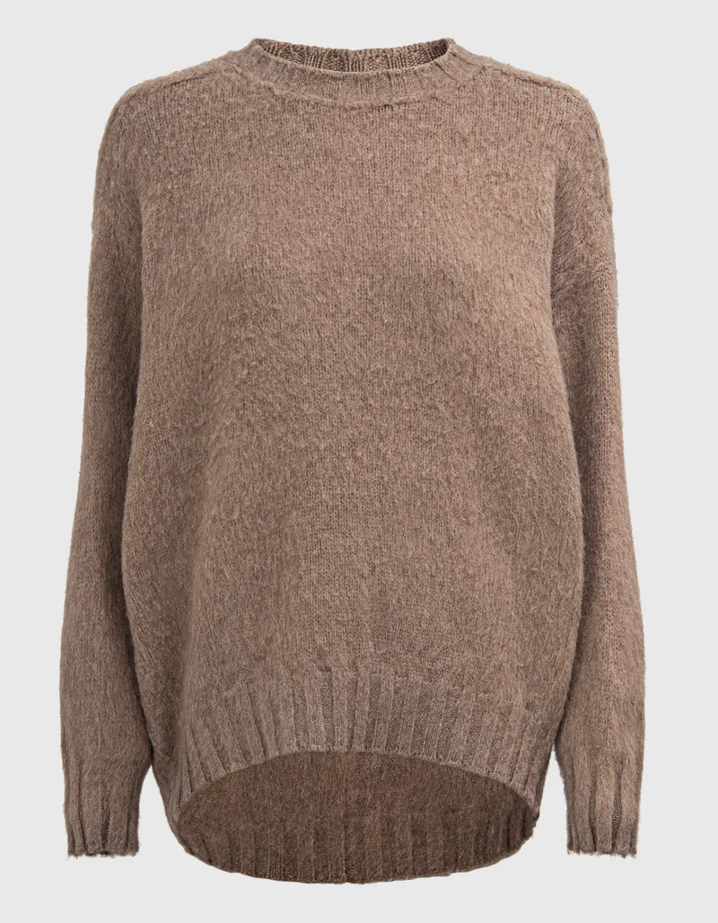 Merino-Kaschmir-Pullover im Oversize-Look