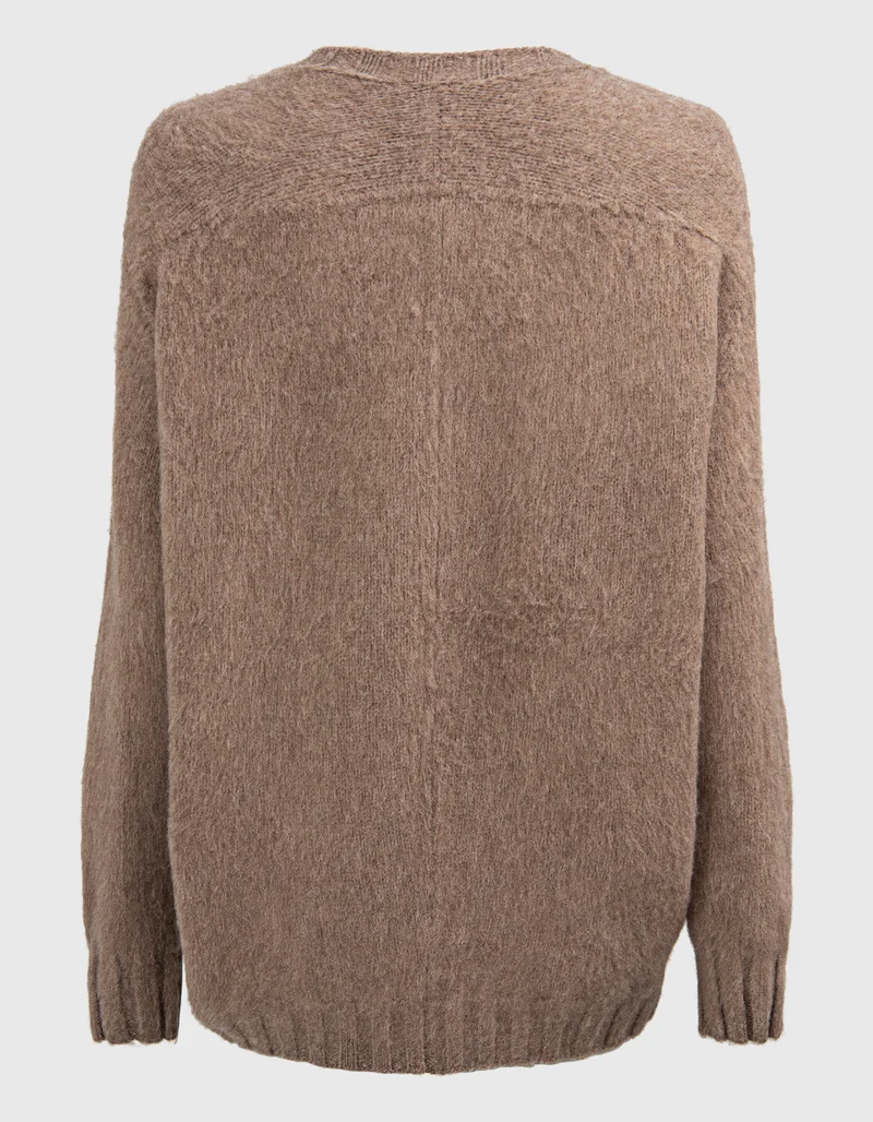 Merino-Kaschmir-Pullover im Oversize-Look