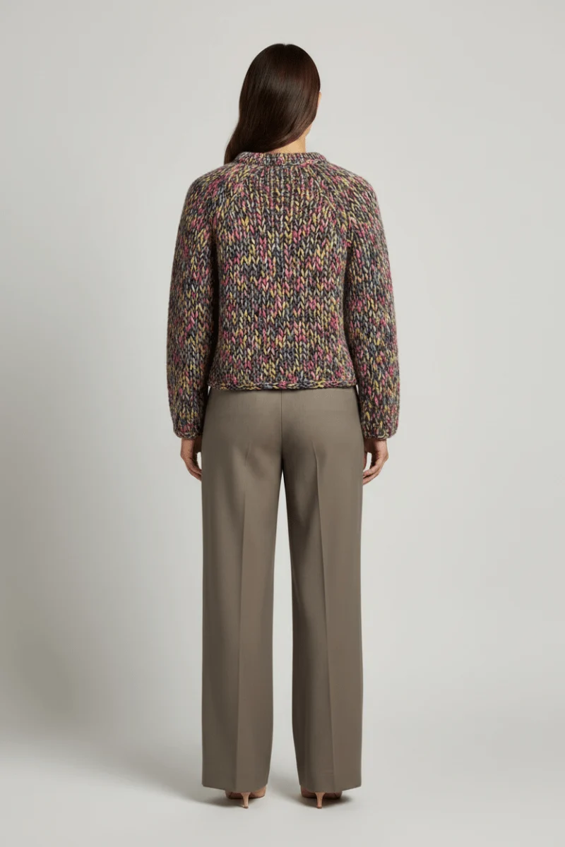 Rich & Royal Multicoloured Mock Neck hazel