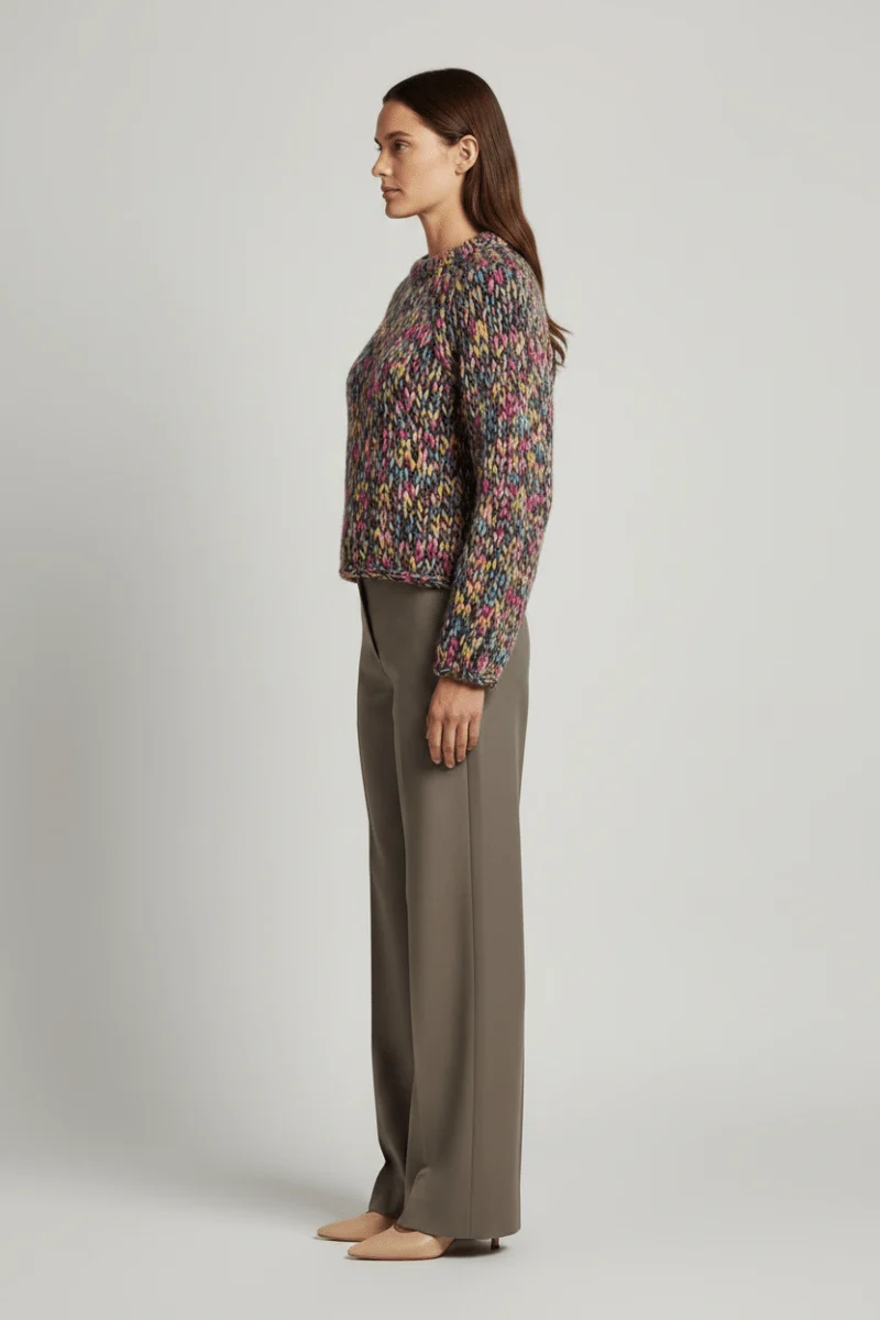 Rich & Royal Multicoloured Mock Neck hazel