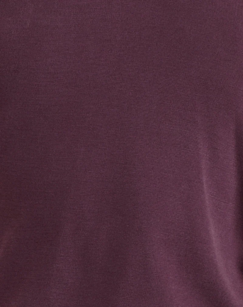 Saerin Neckholder-Top aus Cupro Deep Purple