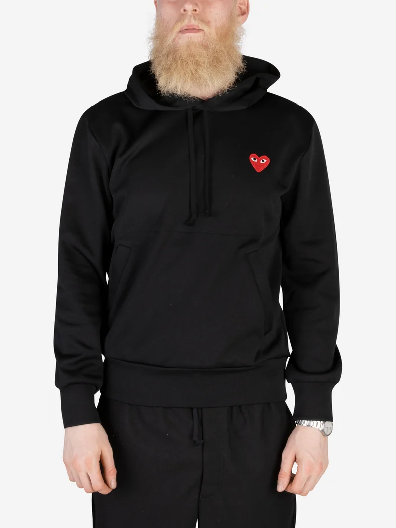 CDG Play Felpa con cappuccio