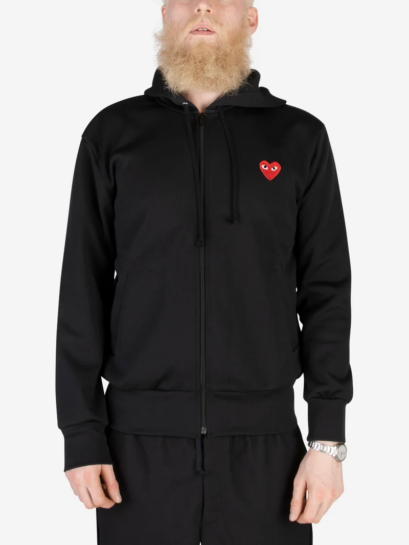 CDG Play Felpa con cappuccio
