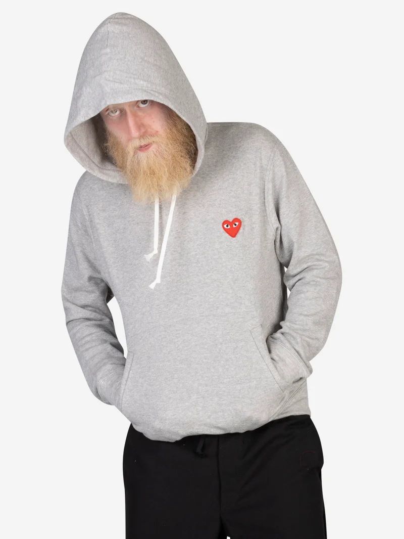 CDG Play Felpa con cappuccio