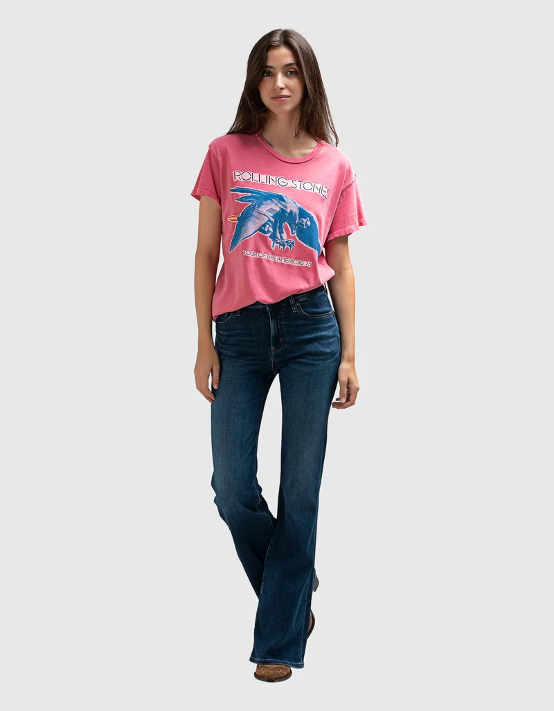 Bedrucktes T-Shirt Rolling Stones im Vintage-Look