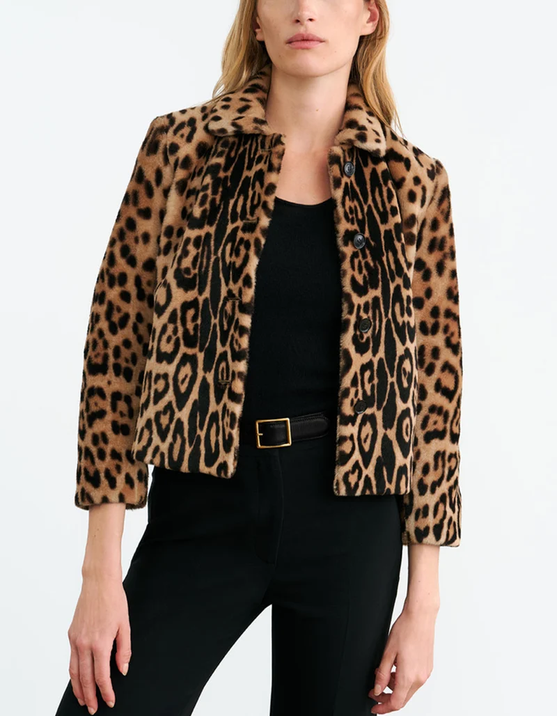 Cropped Lammfell-Shearling Jacke Montmartre