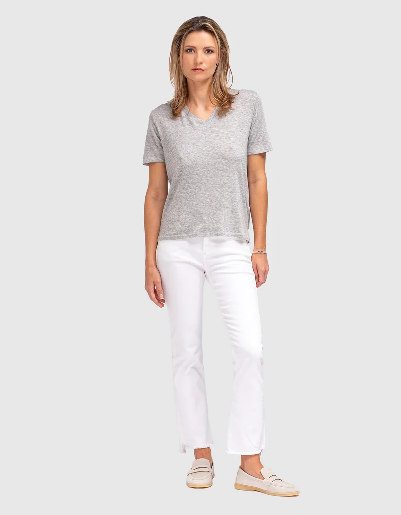 T-Shirt mit V-Ausschnitt