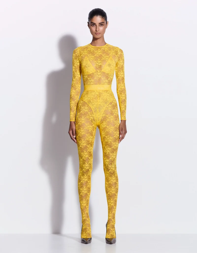 Longsleeve Spitzen-Bodysuit