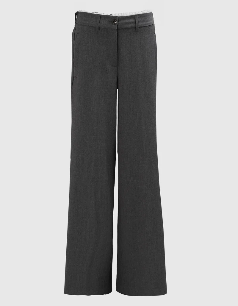 Wide-Leg Woll-Mix Hose Astrid
