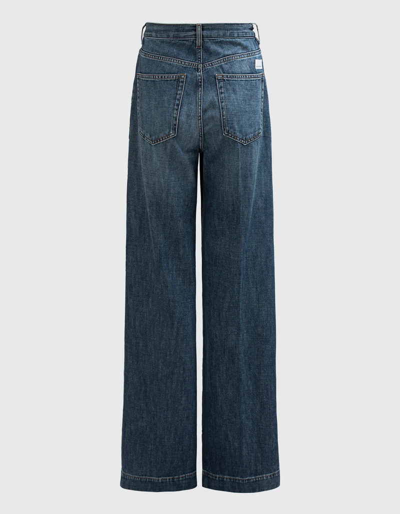 Wide-Leg Bundfalten-Jeans Ottavia