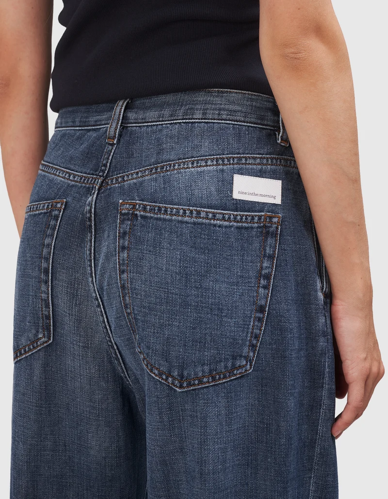 Wide-Leg Bundfalten-Jeans Ottavia