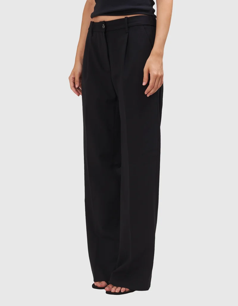 Wide-Leg Bundfalten-Hose Blenda