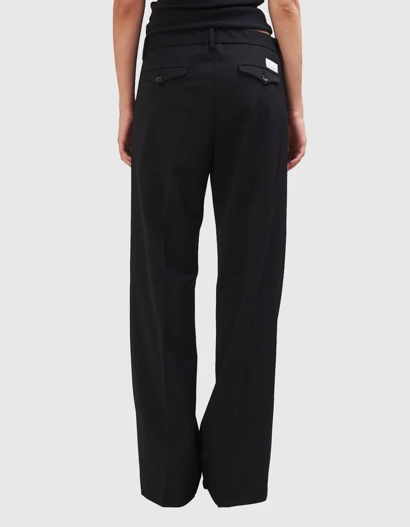 Wide-Leg Bundfalten-Hose Blenda