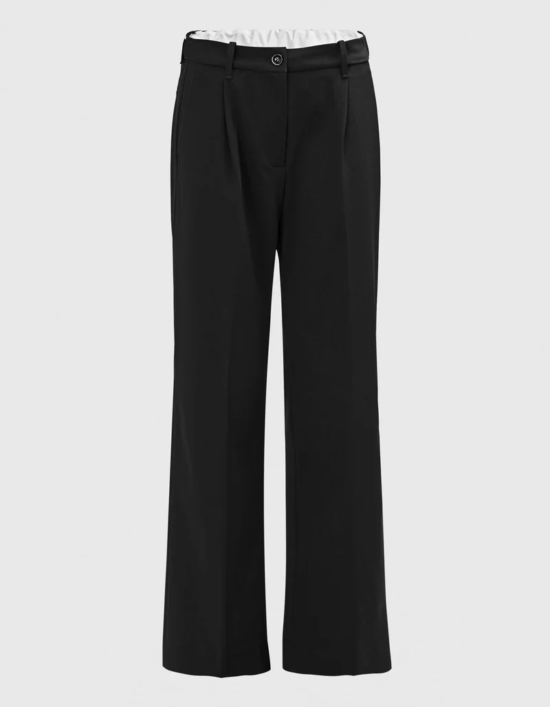Wide-Leg Bundfalten-Hose Blenda