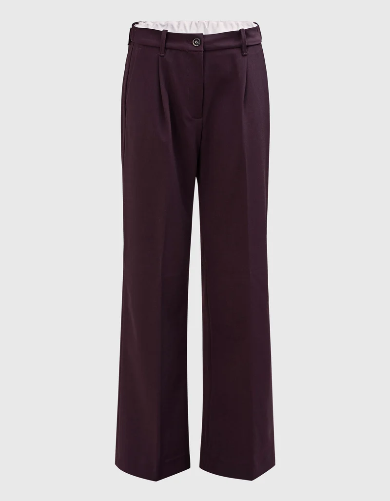 Wide-Leg Bundfalten-Hose Blenda
