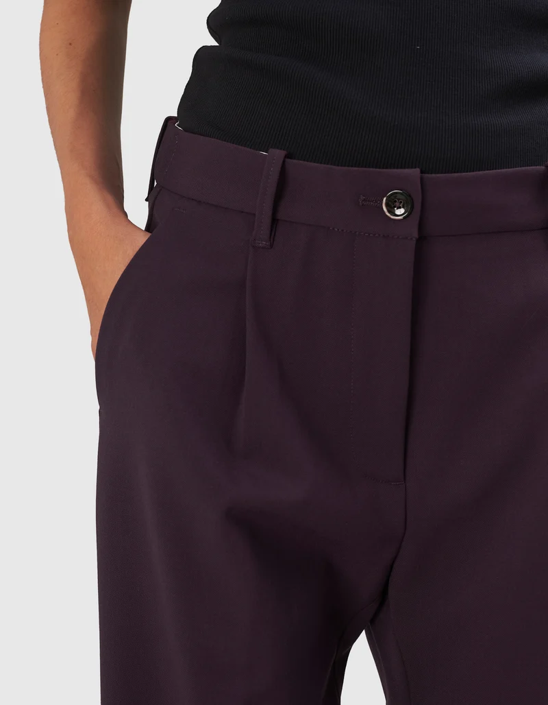 Wide-Leg Bundfalten-Hose Blenda