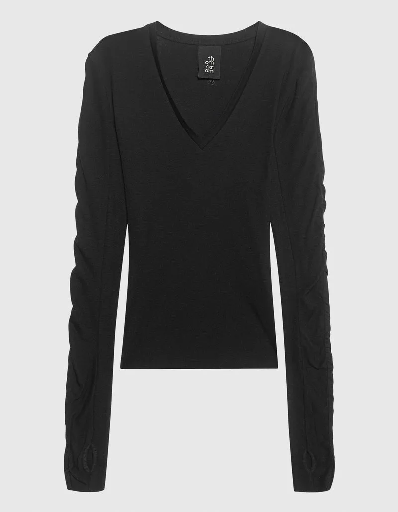 Longsleeve mit V-Ausschnitt