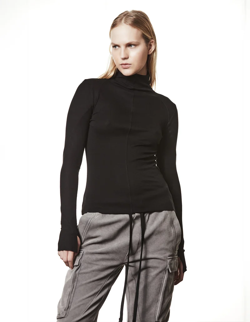 Slim-Fit Rollkragen-Longsleeve