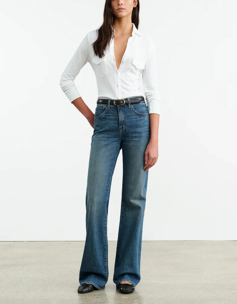 Flare-Leg Jeans Celia
