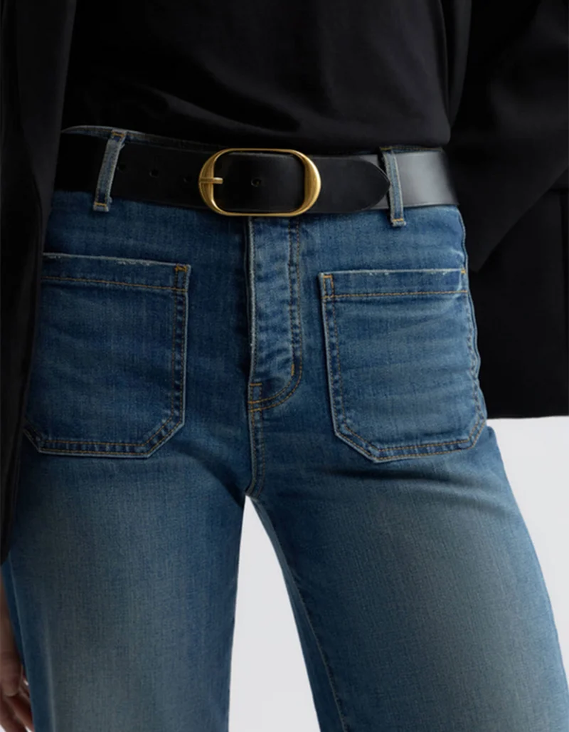 High-Waist Flare-Leg-Jeans