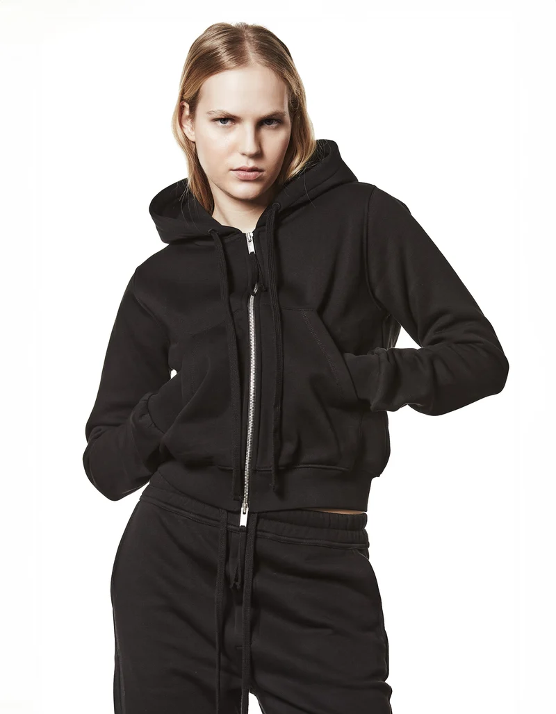 Zipper-Hoodie mit Eingrifftaschen