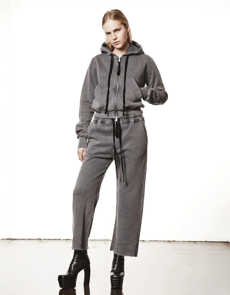 Zipper Hoodie mit Eingrifftaschen