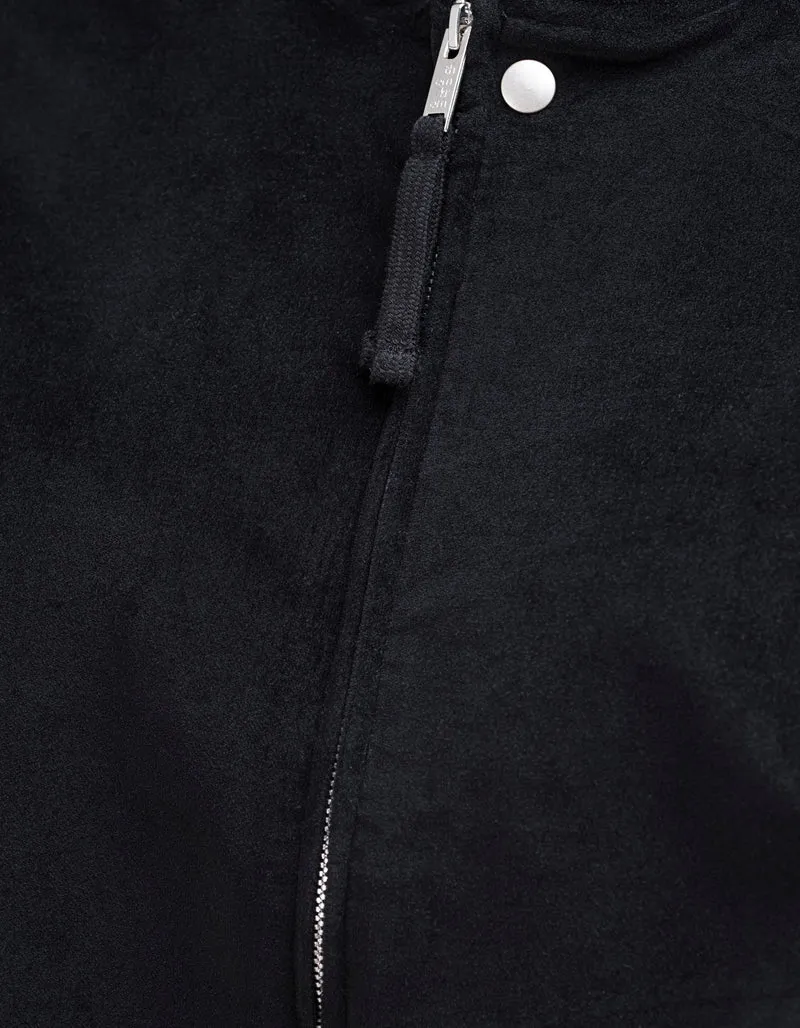 Oversize Cropped Material-Mix Jacke