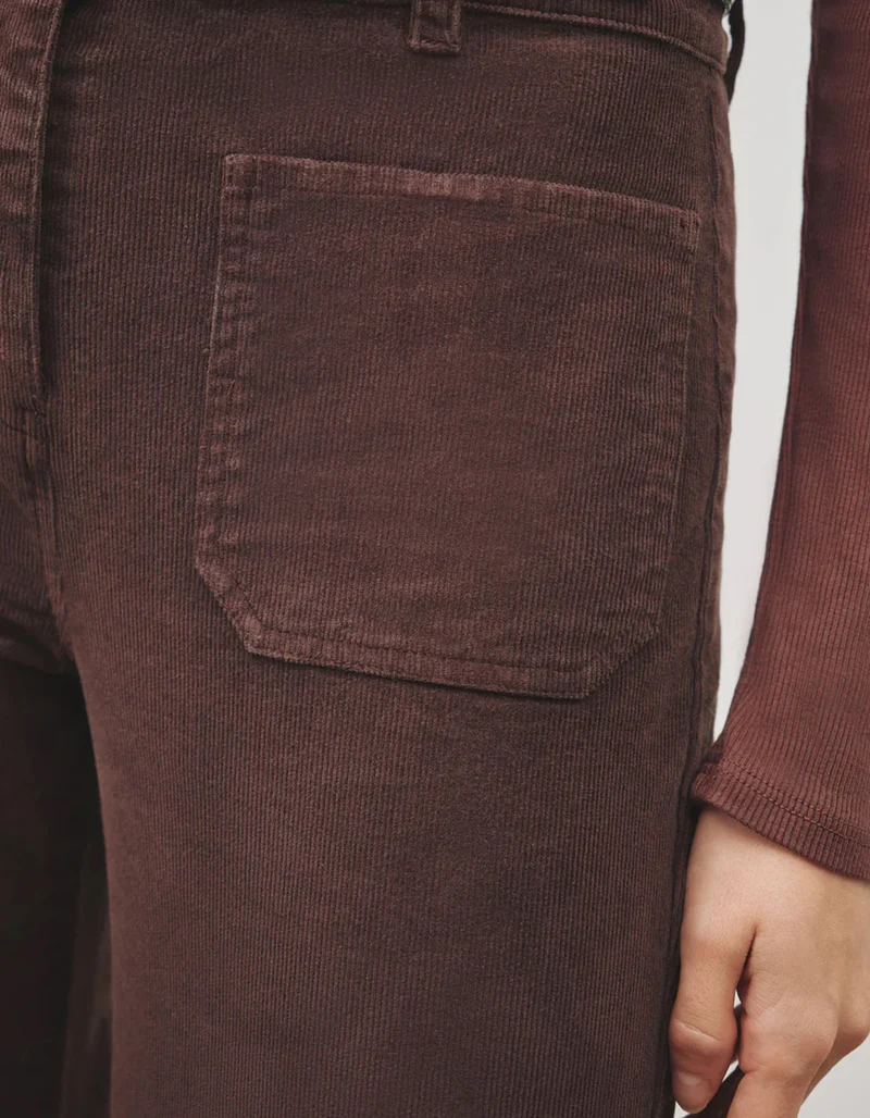 Feinkord Wide-Leg Hose Florence