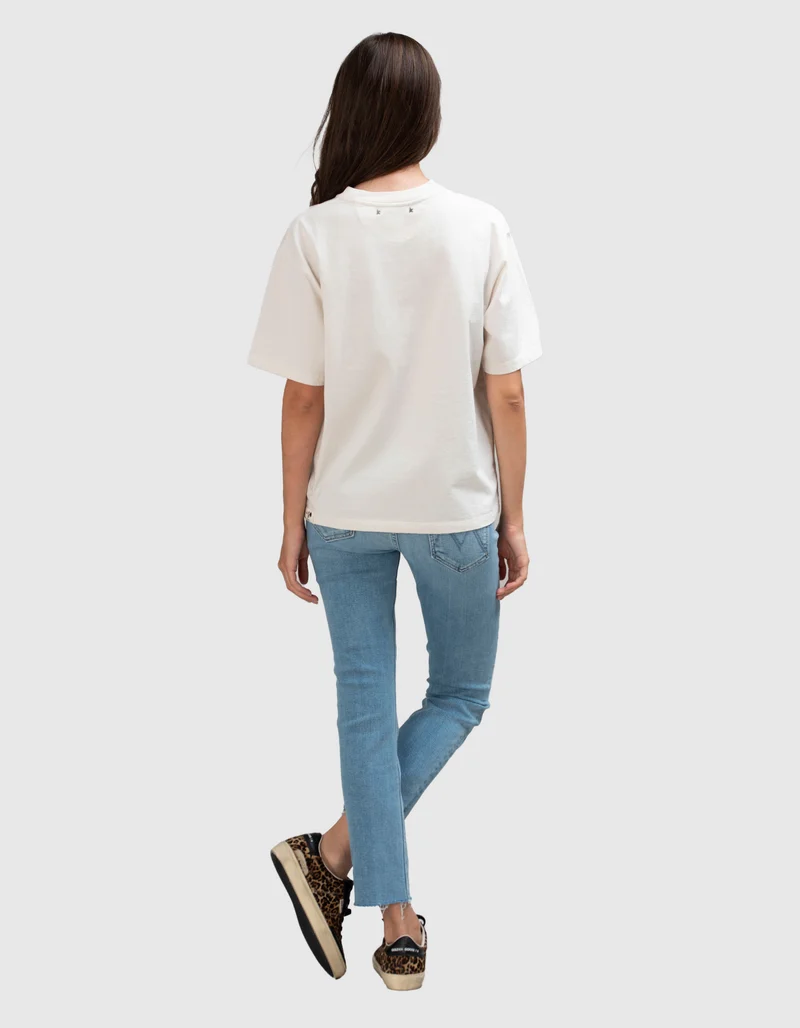 Bedrucktes Boxy-Fit T-Shirt Journey
