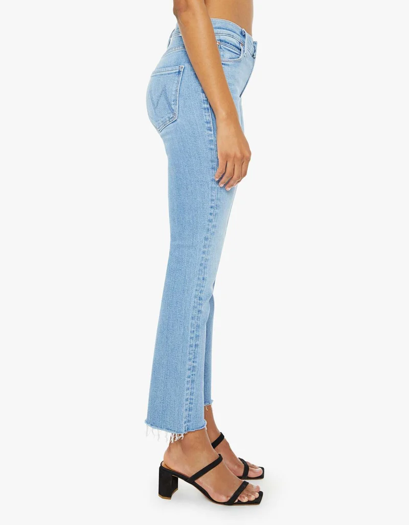 Cropped Skinny-Fit Jeans Dazzler Ankle Fray