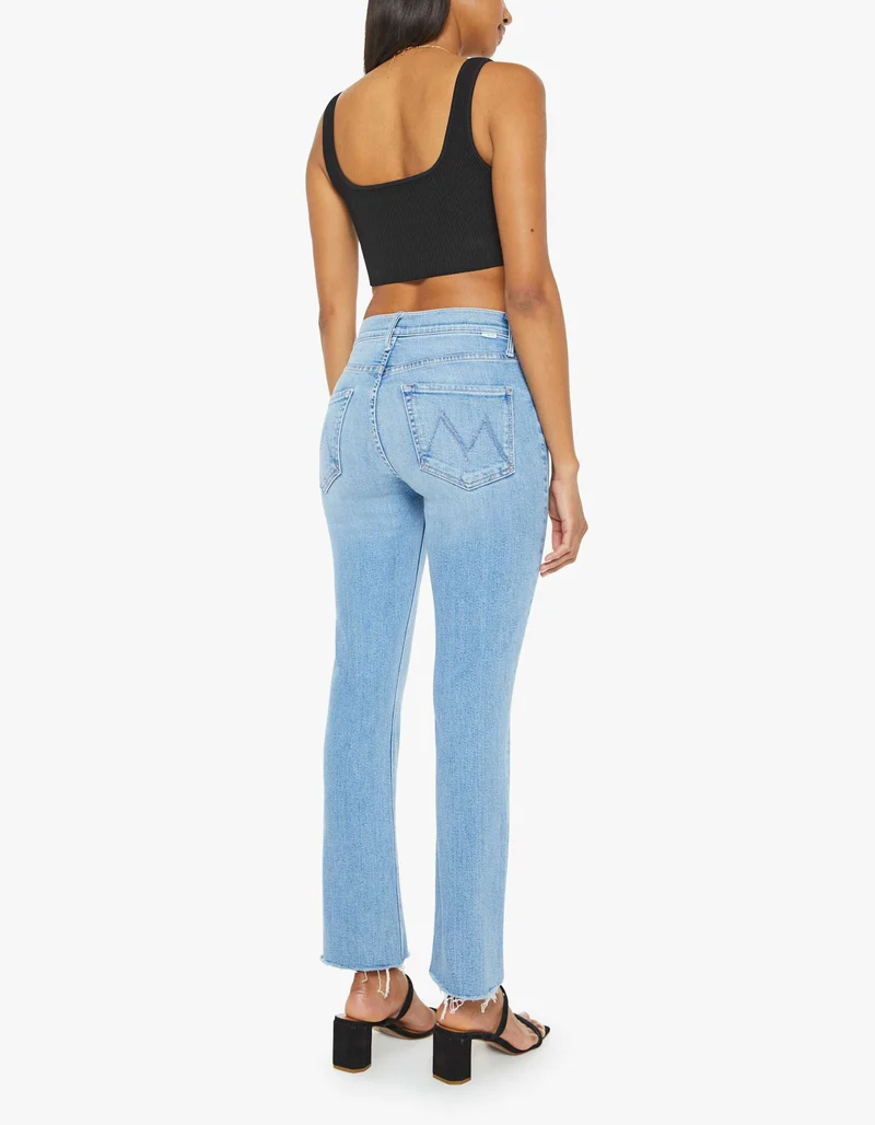 Cropped Skinny-Fit Jeans Dazzler Ankle Fray