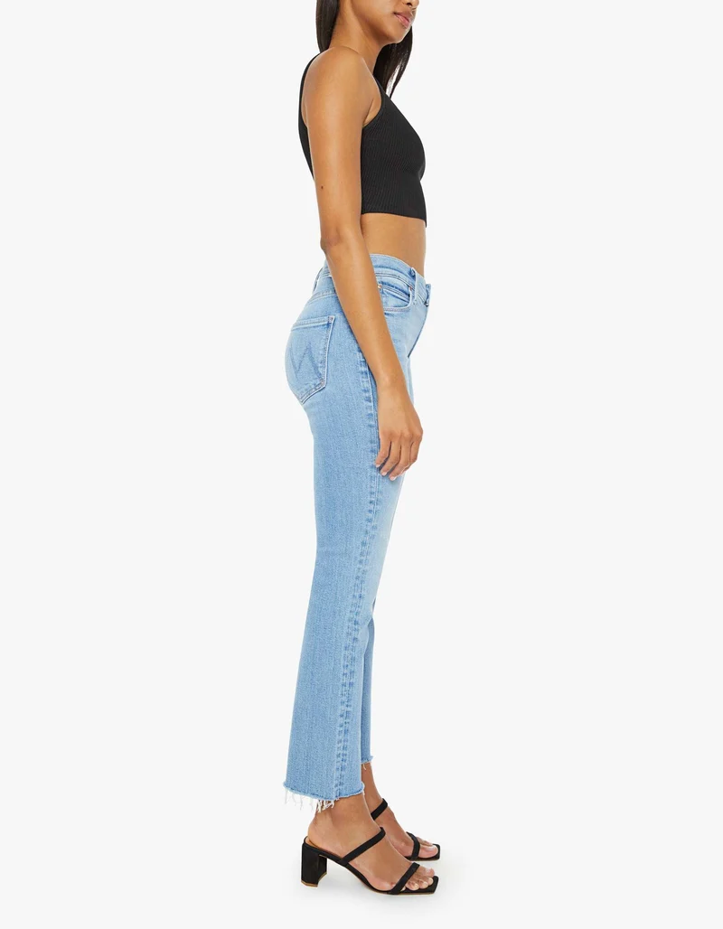 Cropped Skinny-Fit Jeans Dazzler Ankle Fray