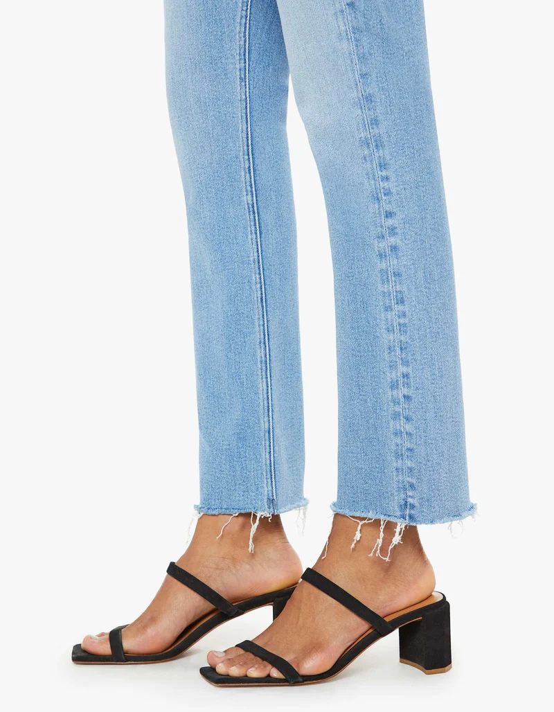 Cropped Skinny-Fit Jeans Dazzler Ankle Fray
